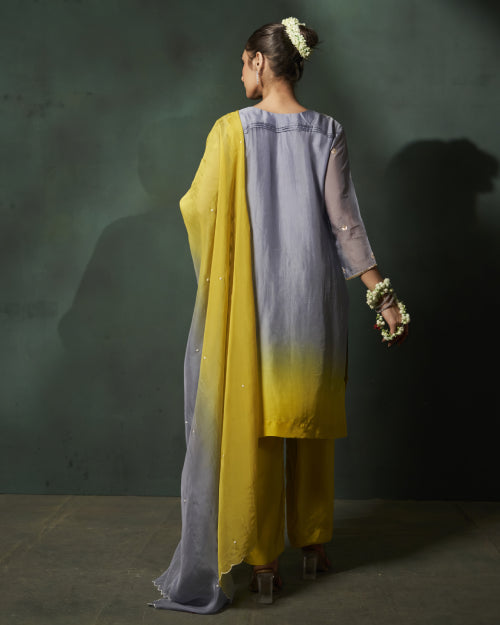 Twilight Ombre Embroidered Kurta Set